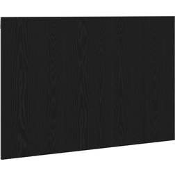 vidaXL Svart Ek 120x1.5x80 cm Konstruerat Trä Sänggavel 120cm