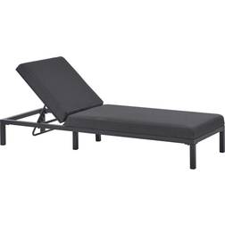 Beliani Modern Garden Sun Lounger Aluminium Frame