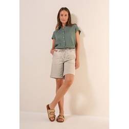 Cecil Damen Twill Shorts Washed Look - Beige