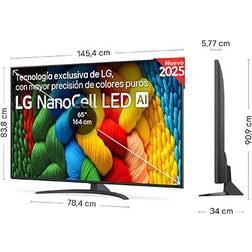 LG 65 4K NanoCell TV 2025 65NANO81A