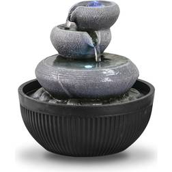 Zen Light Inomhusfontän Vattenfall 3 Nivåer Burk 21 cm