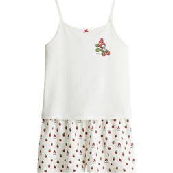 H&M Girls Cotton Pyjamas - White