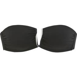 French Connection Bandeau-Bikini V-Förmige Schnalle Zwischen - Schwarz