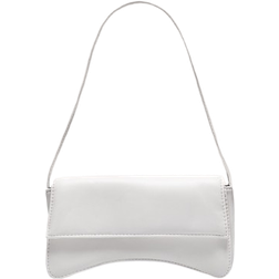 PrettyLittleThing PU Flap Over Baguette Shoulder Bag - White