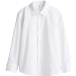 H&M White Easy-iron shirt 5-6Y