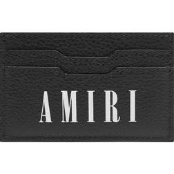Amiri Large Logo Leather Card Holder - Black