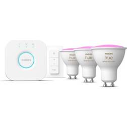 Philips Hue Color GU10 Spot Starter kit med 3 pærer