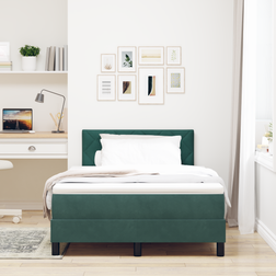 vidaXL Box Spring with Mattress LED 120x200 cm Frame Bed