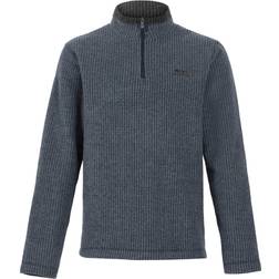 Weird Fish Newark Eco 1/4 Zip Grid Fleece - Navy