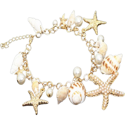 Shein Starfish & Shell Decor Bracelet
