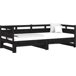 vidaXL 820326 Black Sofa 193.5cm 3 Seater