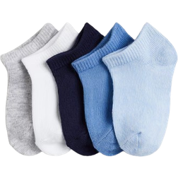 H&M Trainer Socks 5-pack - Dark Blue/Blue (0943590020)