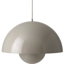 &Tradition Flowerpot VP2 Grey/Beige Glossy Pendellampa ∅ 50cm