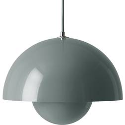&Tradition Flowerpot VP2 Stone Blue Glossy Pendant Lamp ∅ 50cm