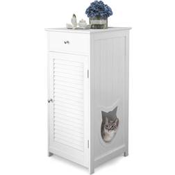 Penn Plax Litter Box on Shelf S White