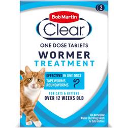 Bob Martin Clear 2 in 1 Wormer Tablets for Cats & Kittens