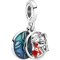 Pandora Disney Lilo & Stitch Family Dangle Charm - Silver/Multicolour