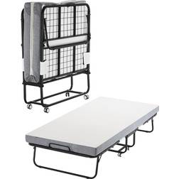 VEVOR Rollaway Bed Folding Bed with 4 in Foam Mattress 98x190cm