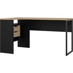 Furniture To Go Function Plus Corner Black Oak Writing Desk 81x145.1cm