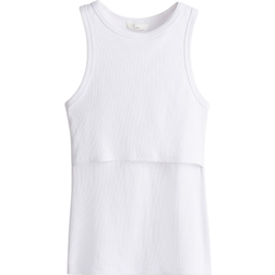H&M MAMA Ribattu Imetystoppi Valkoinen Size L