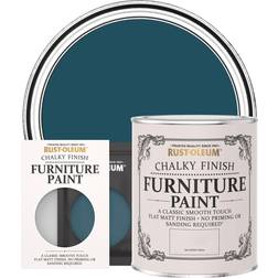 Rust-Oleum Chalky Furniture Wood Paint Commodore Blue 0.75L