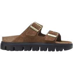Birkenstock Arizona Chunky Suede Leather - Dark Tea/Black