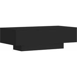 vidaXL Engineered Black Tavolino 100x49.5cm