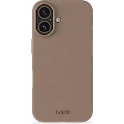 Holdit Silicone Case for iPhone 16 Mocha Brown