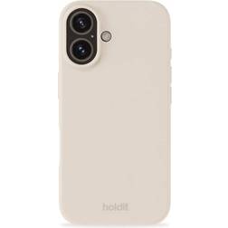 Holdit Silicone Case for iPhone 16 Light Beige
