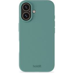 Holdit Silicone Case for iPhone 16 Moss Green