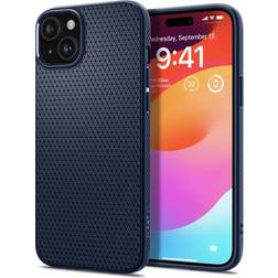 Spigen Liquid Air Case for iPhone 15 Navy Blue