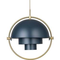 GUBI Multi-Lite Large Midnight Blue/Brass Pendel ∅ 36cm