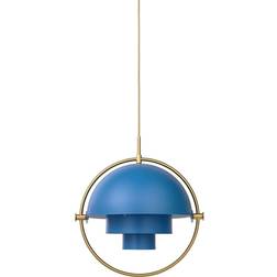 GUBI Multi-Lite Large Brass/Blue Pendel ∅ 36cm