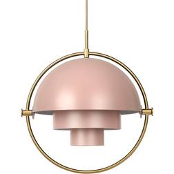 GUBI Multi-Lite Large Brass/Pink Pendant Lamp ∅ 36cm