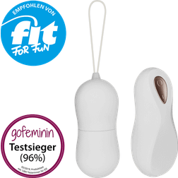 EIS Vibro-Ei mit Funkfernbedienung 7.5cm White