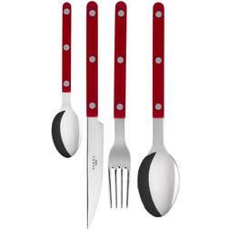 Sabre Paris Bistrot Burgundy Cutlery Set 24pcs