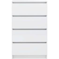 vidaXL 800537 High Gloss White Skænk 60x98.5cm