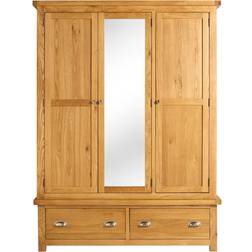 Birlea Woburn 3 Door 2 Brown Wardrobe 139x200cm