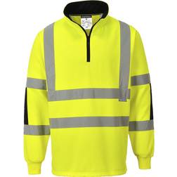 Portwest B308 Xenon Hi-Vis Rugby Shirt - Yellow