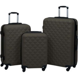vidaXL Hardcase Suitcase 3 stk. - Anthracite