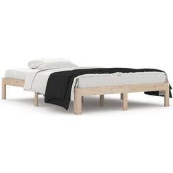 vidaXL 4ft Solid Wood Double Sängram 138.5x193.5cm