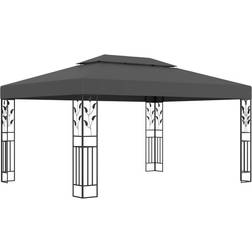 vidaXL Gazebo with Double Roof - Anthracite