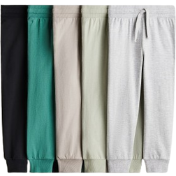 H&M Jongens Set Van 5 Joggers Van Katoenen Tricot - Groen