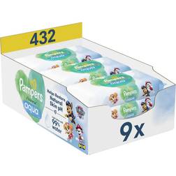 Pampers Harmonie Aqua Paw Patrol Våde Renseservietter 432 Stk