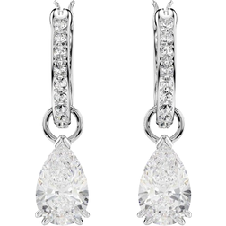 Swarovski Millenia Hoop Earrings - Silver/Transparent