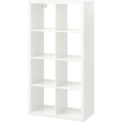 IKEA KALLAX High-Gloss White Regalsystem 77x147cm