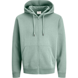 Jack & Jones Plain Zip Hoodie - Green/Iceberg Green