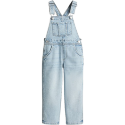 H&M Girls Blue Denim Dungarees - Blue