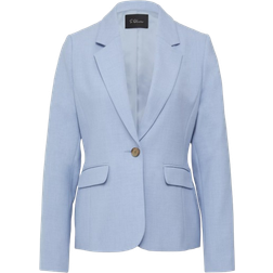 s.Oliver Black Label Slim Fit Blazer - Sky Blue