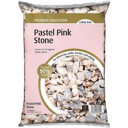 B&Q Pastel Pink Decorative Stones One Size